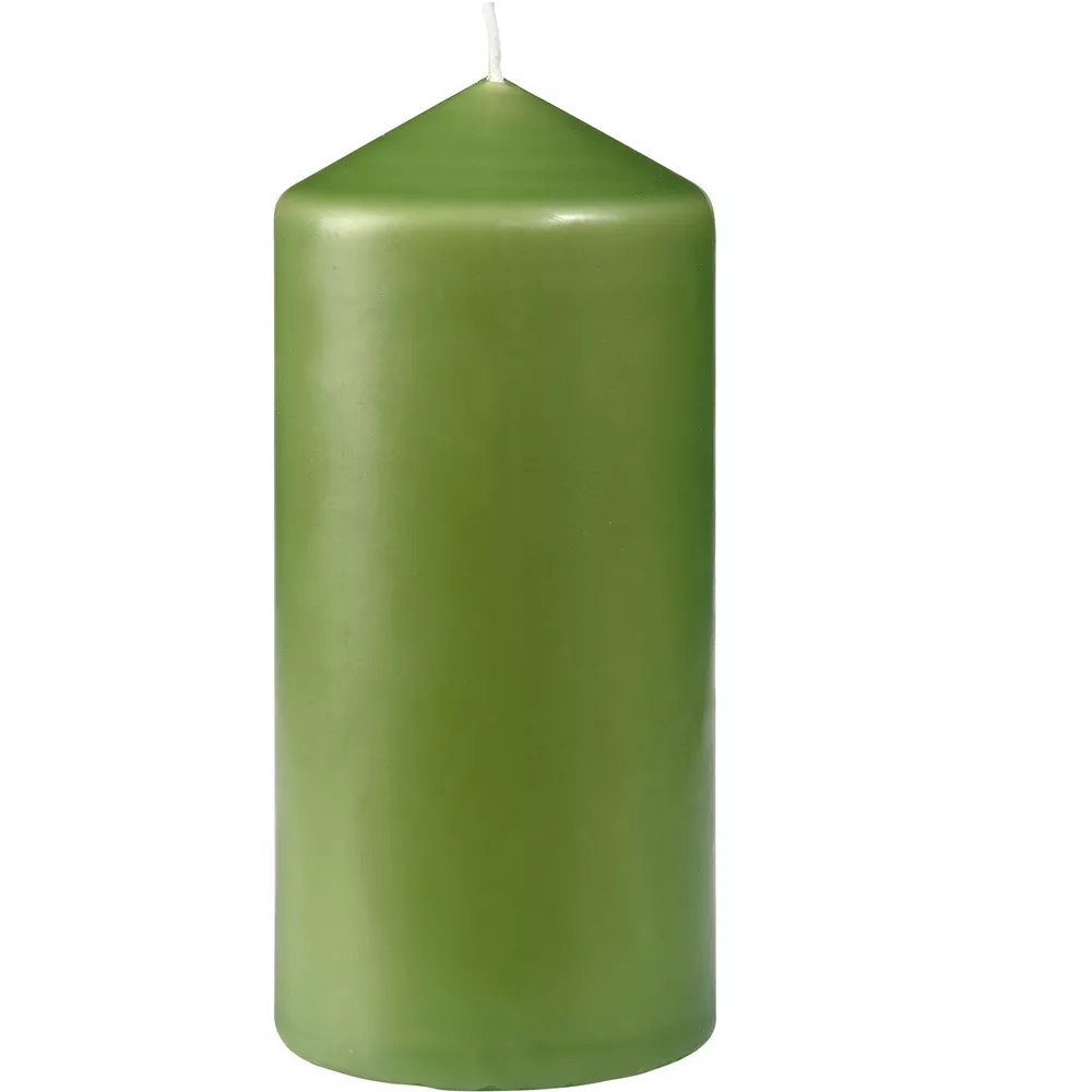 Candele pillar 130x60 mm Verde foglio conf 12 pz 